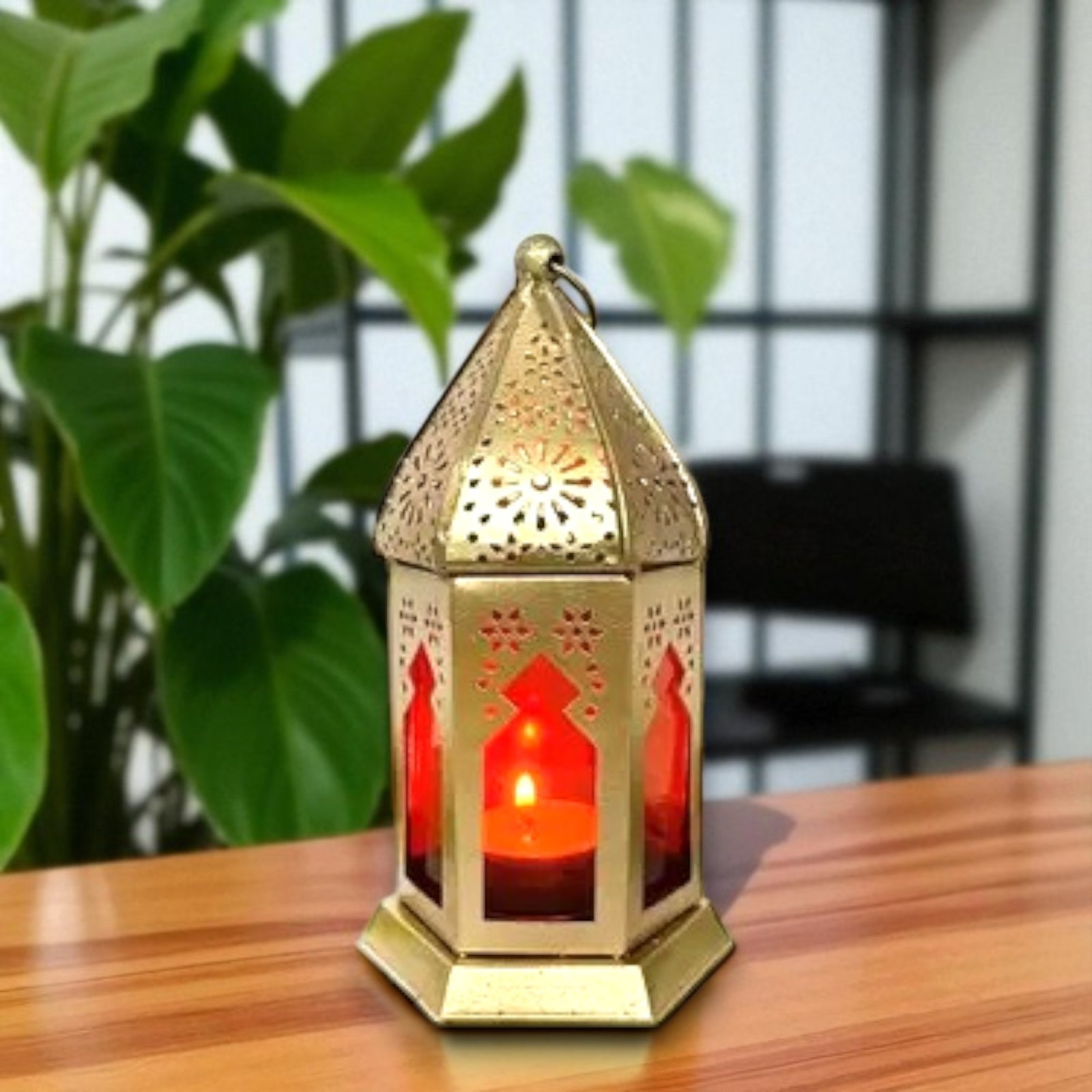 Metal Lantern 6 Inch Decorative Candle Holder for Home, Garden & Festive Décor