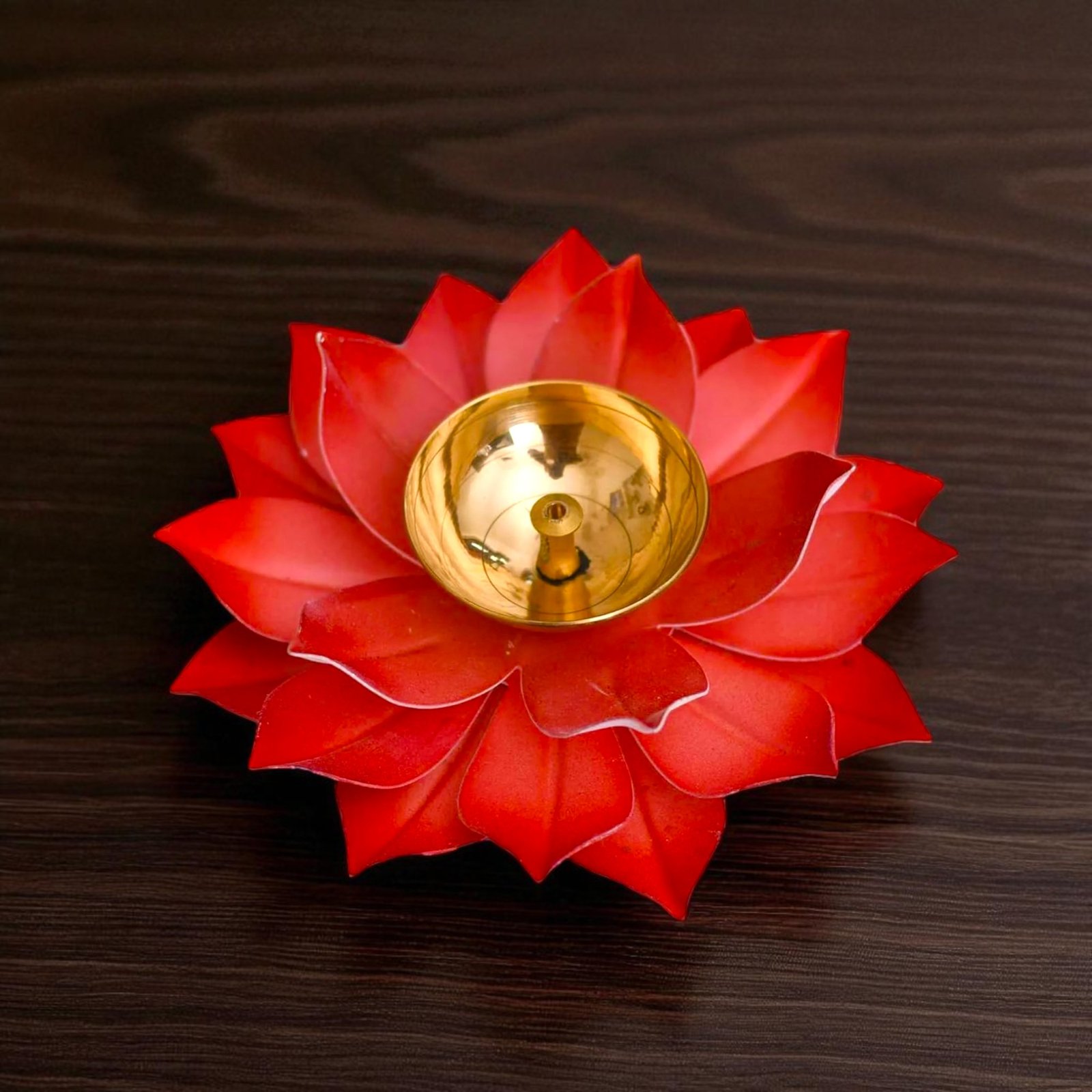 Variety Colour Lotus Diya 3 Inch | Decorative Pooja Oil Lamp for Festivals