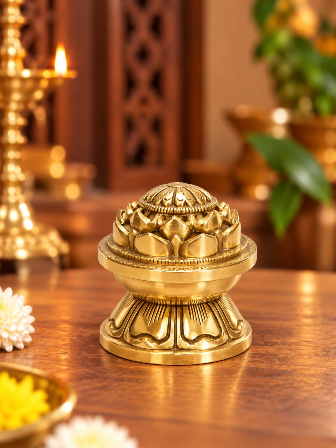 Brass Dhoop Dani for Pooja | Incense Burner for Home & Gifting
