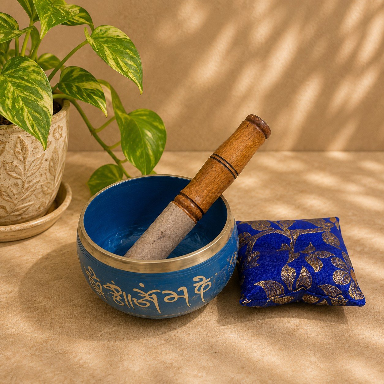 Singing Bowl 4 Inch for Meditation & Sound Healing with Stick & Cushion