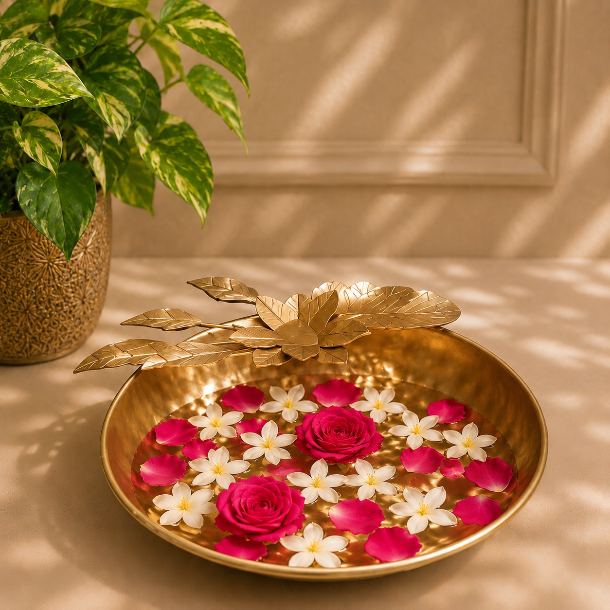 Metal Urli Bowl 8 Inch | Decorative Urli for Floating Flowers & Home Décor (Copy)